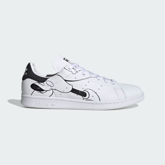 Adidas Shoes | Adidas Stan Smith Disney Mickey Mouse Sneaker | Color: Black/White | Size: 6 | Fashion614's Closet